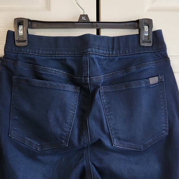 Jen7 7 For All Man Kind Comfort Skinny Navy Blue Pull On Jeans Size 6 Stretch - Picture 3 of 11